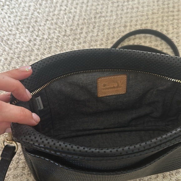 Perforated Marisol w pocket. Black - Picture 3 of 4